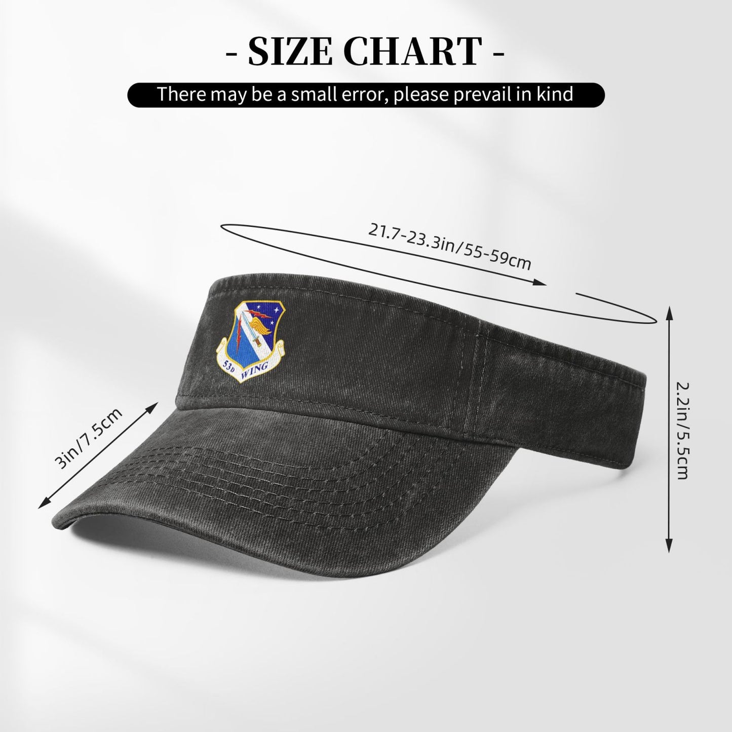 53d Wing Printing adjustable Empty Top Baseball Sun Cap unisex outdoor sport hat veterans gift
