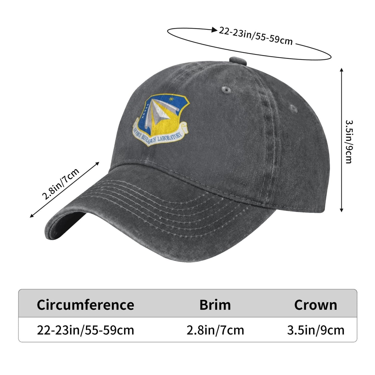 Air Force Research Laboratory Printing unisex baseball cap adjustable cap veteran gift