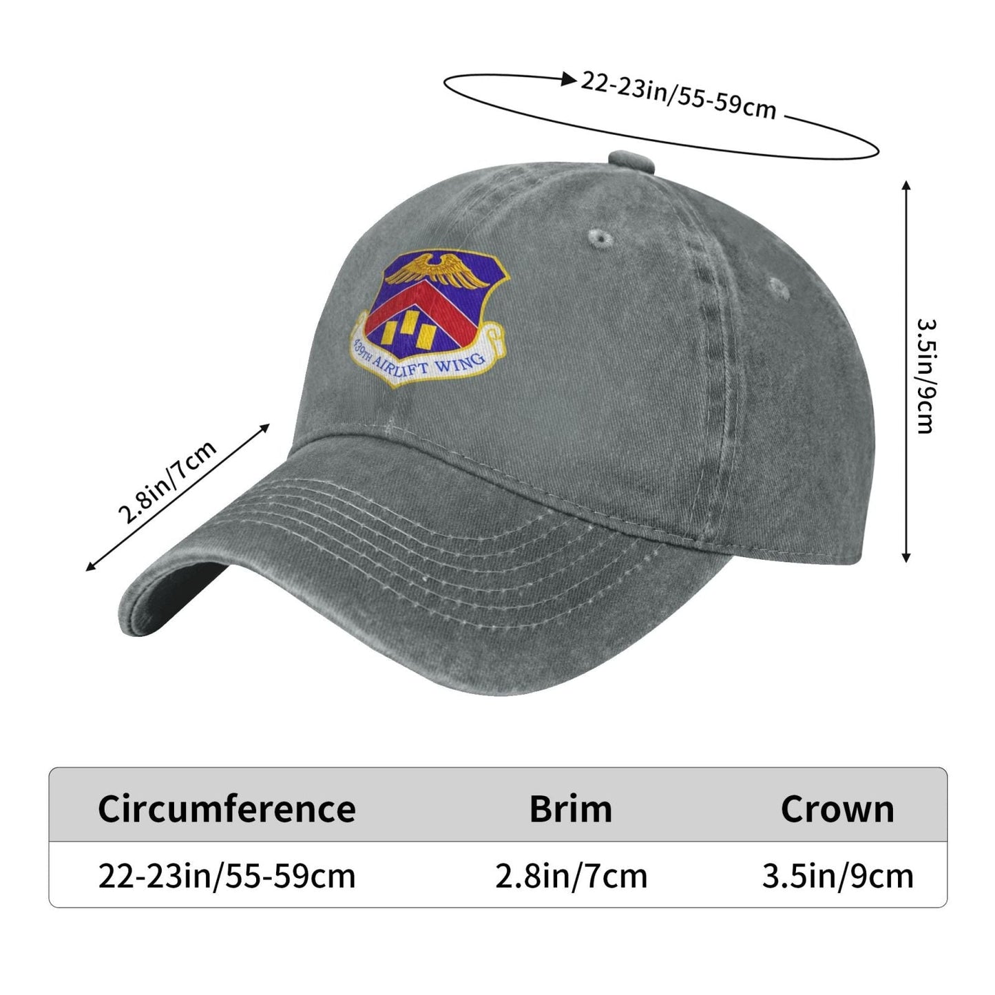 439th Airlift Wing Printing unisex baseball cap adjustable cap veteran gift