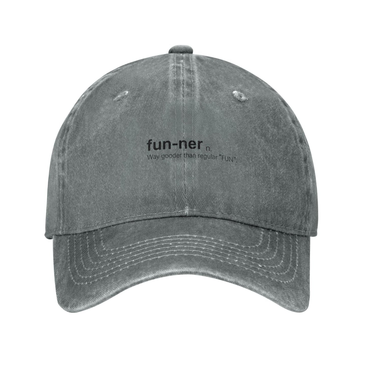 fun-ner Way gooder than regular "FUN" Printing unisex baseball cap adjustable hats Outdoor leisure hat trucker cap