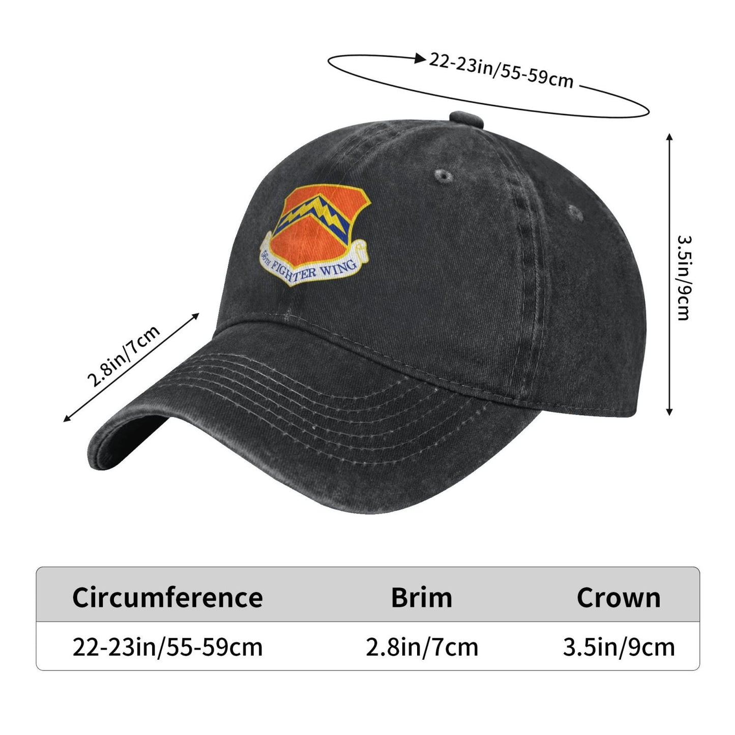 56th Fighter Wing Printing unisex baseball cap adjustable cap veteran gift