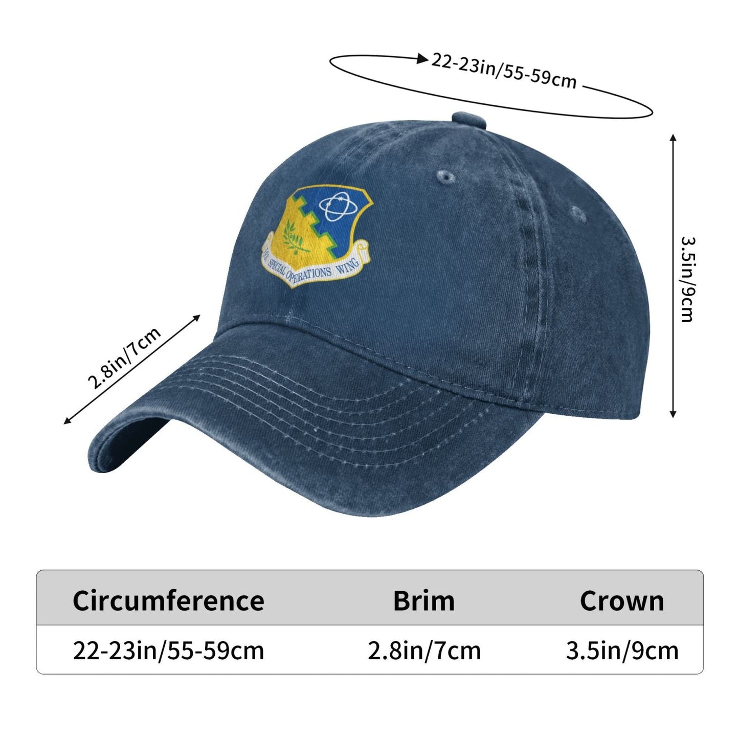 193d Special Operations Wing Printed unisex baseball cap adjustable cap veteran gift
