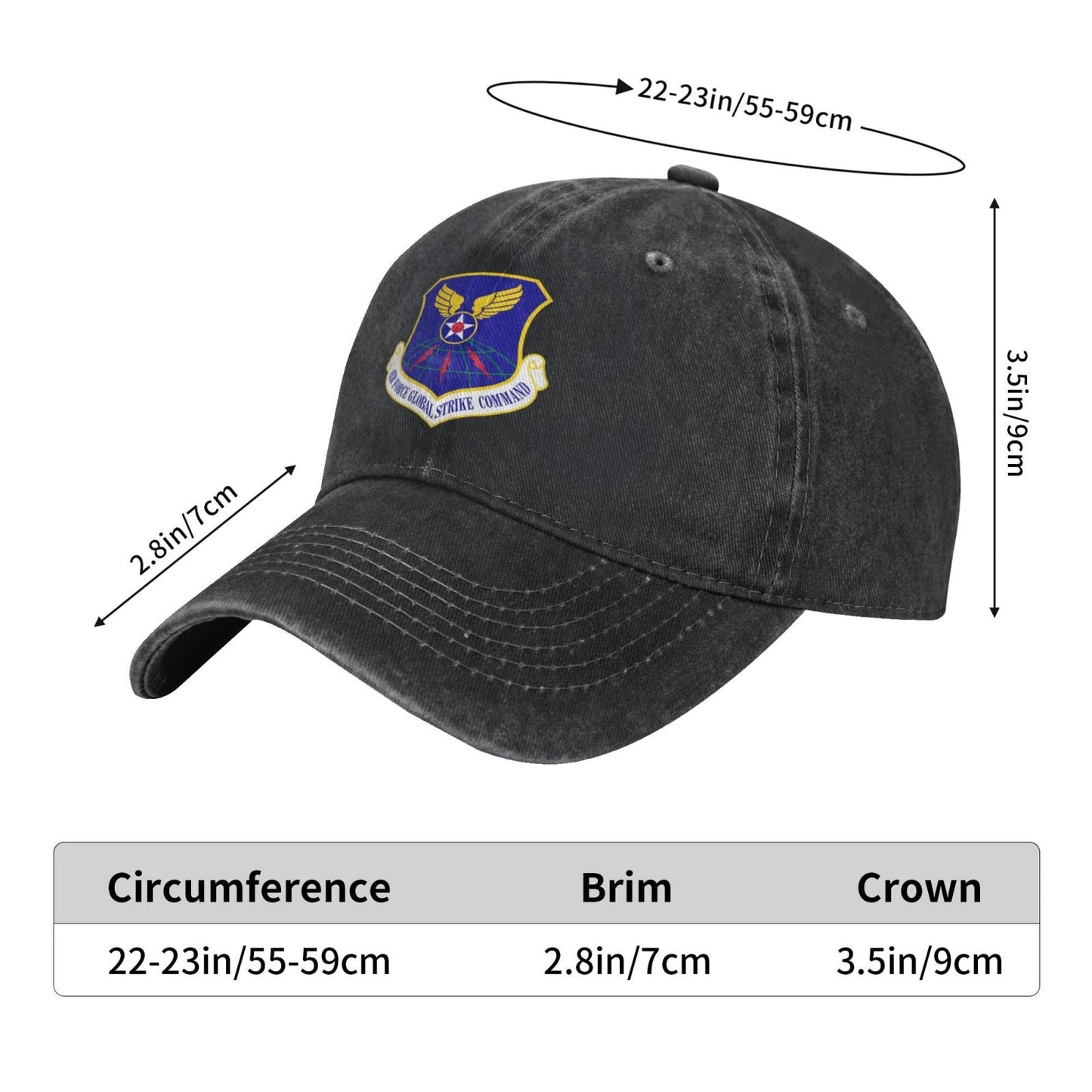 Air Force Global Strike Command Printed unisex baseball cap adjustable cap veteran gift