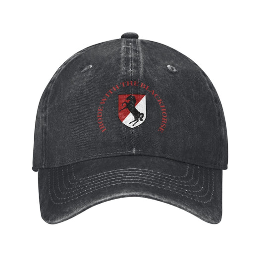 IRODE WITH THE BLACKHORSE Printed unisex baseball cap adjustable cap veteran gift
