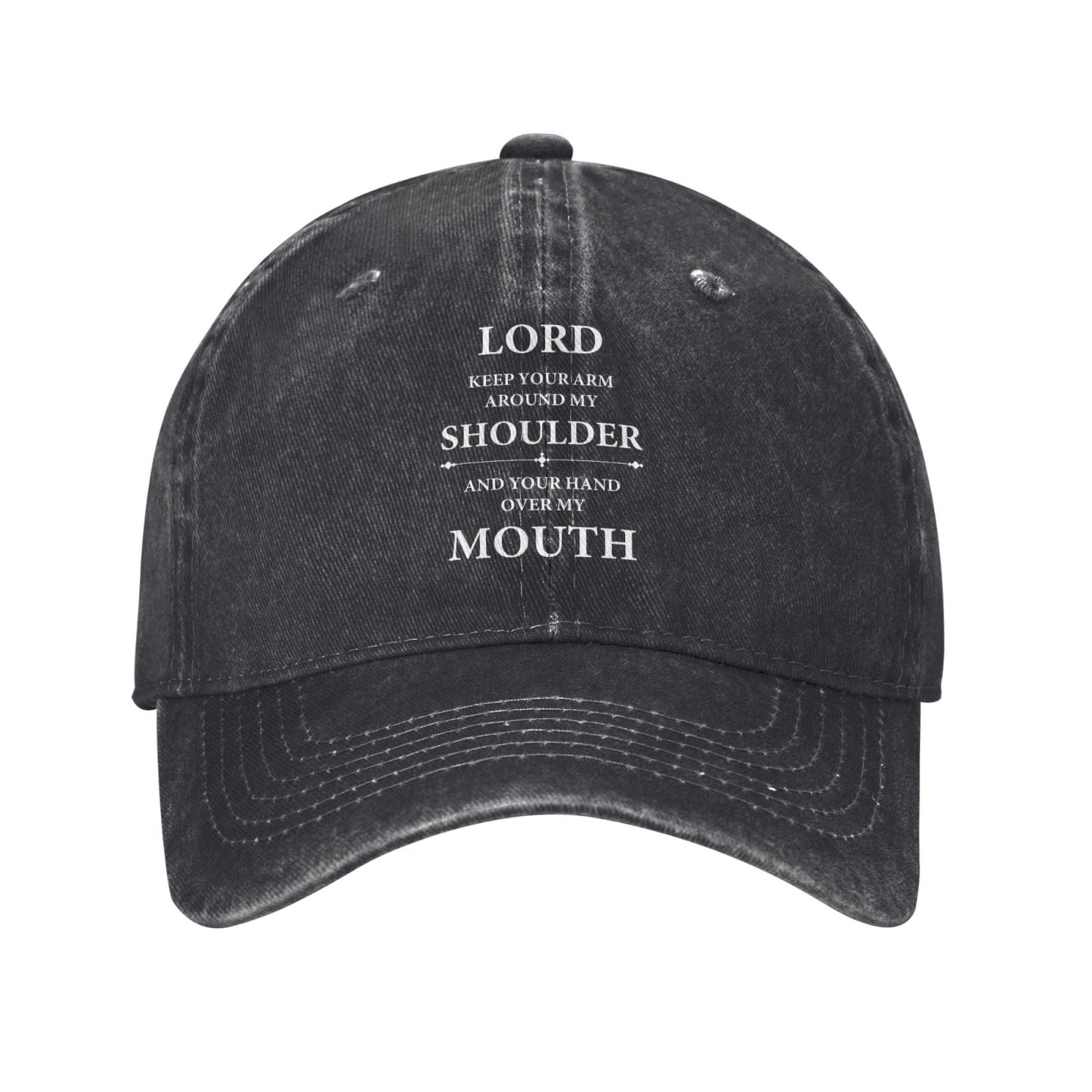 Lord Keep Your Arm Around My Shoulder Printed unisex baseball cap adjustable cap outdoor sunshade trucker hat