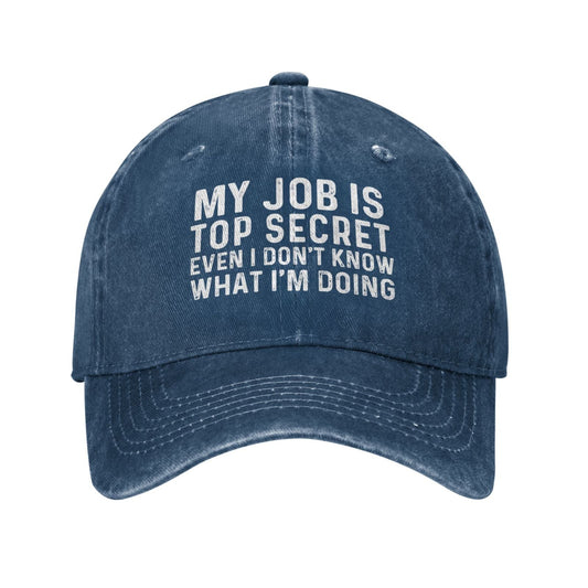 I DON'T KNOW WHAT I'M DOING Printed unisex baseball cap adjustable cap outdoor sunshade trucker hat
