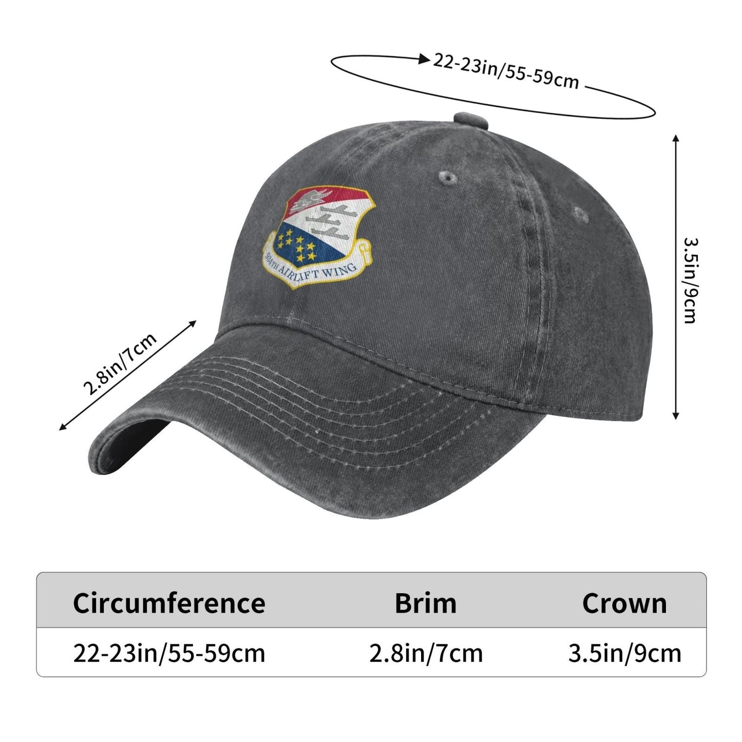 934th Airlift Wing Printing unisex baseball cap adjustable cap veteran gift